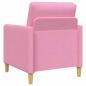 Preview: Sofa Set mit Stauraum 2 Stk. Rosa Polyester
