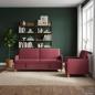 Preview: ARDEBO.de - Sofa Set mit Stauraum 2 stk. Weinrot Polyester