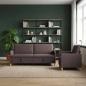 Preview: Sofa Set mit Stauraum 2 stk. Dunkelbraun Polyester