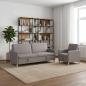 Preview: Sofa Set mit Stauraum 2 stk. Taupe Polyester
