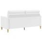 Preview: Sofa Set mit Stauraum 2 Stk. Weiß Polyester