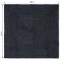 Preview: Bereichsteppiche Quadratisch Dunkelgrau 160 x 160 cm Jute