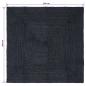 Preview: Bereichsteppiche Quadratisch Dunkelgrau 200 x 200 cm Jute