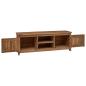 Preview: TV-Schrank 110 x 30 x 40 cm Natur Massivholz Teak