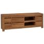 Preview: ARDEBO.de - TV-Schrank 110 x 30 x 40 cm Natur Massivholz Teak