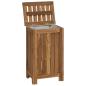 Preview: Wäschekorb Natur Massivholz Teak
