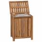 Preview: Wäschekorb Natur Massivholz Teak