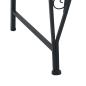 Preview: Baumbank 4-Sitzanzahl 160 x 80 x 89 cm Stahl Schwarz