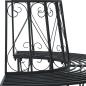 Preview: Baumbank 4-Sitzanzahl 160 x 80 x 89 cm Stahl Schwarz