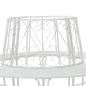 Preview: Baumbank 8-Sitzanzahl Ø 160 x 89 cm Stahl Antik Weiß Rund