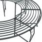 Preview: Baumbank 8-Sitzanzahl Ø 160 x 44 cm Stahl Silber Grau Rund