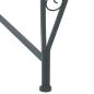 Preview: Baumbank 8-Sitzanzahl Ø 160 x 89 cm Stahl Silber Grau Rund