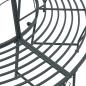 Preview: Baumbank 8-Sitzanzahl Ø 160 x 89 cm Stahl Silber Grau Rund