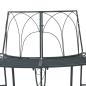 Preview: Baumbank 4-Sitzanzahl 160 x 80 x 89 cm Stahl Silber Grau
