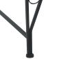 Preview: Baumbank 4-Sitzanzahl 160 x 80 x 89 cm Stahl Schwarz