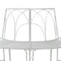 Preview: Baumbank 4-Sitzanzahl 160 x 80 x 89 cm Stahl Antik Weiß