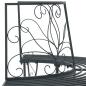 Preview: Baumbank 4-Sitzanzahl 160 x 80 x 89 cm Stahl Silber Grau
