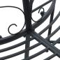 Preview: Baumbank 8 -Sitzer Ø 160 x 89 cm steel Schwarz Rund