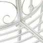 Preview: Baumbank 4-Sitzanzahl 160 x 80 x 89 cm Stahl Antik Weiß