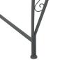Preview: Baumbank 8-Sitzanzahl Ø 160 x 89 cm Stahl Silber Grau Rund