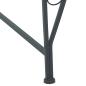 Preview: Baumbank 4-Sitzanzahl 160 x 80 x 89 cm Stahl Silber Grau