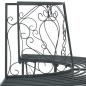 Preview: Baumbank 4-Sitzanzahl 160 x 80 x 89 cm Stahl Silber Grau
