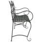 Preview: Gartenbank 2-Sitzanzahl 114 x 56,5 x 90 cm Stahl Silber Grau