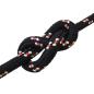 Preview: Bootsseil 4 mm 25 m Schwarz und Rot