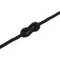 Preview: Bootsseil 10 mm 15 m Schwarz Polyester