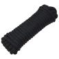 Preview: Bootsseil 14 mm 6 m Schwarz Polyester