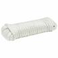 Preview: Bootsseil 14 mm 15 m Weiß Polyester