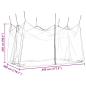 Preview: Garten Moskitoschutznetz 220 Mesh Weiß 3 x 4,5 x 2,5 m