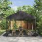 Preview: ARDEBO.de - Moskito-Netz für Pavillon 220 Mesh Schwarz 3,6 x 3,6 x 2 m