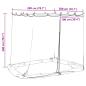 Preview: Moskito-Netz für Pavillon 220 Mesh Weiß 2 x 2 x 2 m Polyester