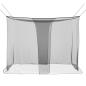 Preview: Moskito-Netz für das Bett 156 Mesh Schwarz 220 x 180 x 180 cm
