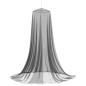 Preview: Moskito-Netz für das Bett 3 Stk. 156 Mesh Schwarz ?56 x 220 cm