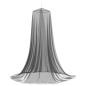Preview: Moskito-Netz für das Bett 3 Stk. 156 Mesh Schwarz ?56 x 220 cm