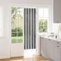 Preview: ARDEBO.de - Insektenschutzvorhang Chenille Grau und Schwarz 56 x 185 cm