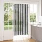 Preview: ARDEBO.de - Insektenschutzvorhang Chenille Grau und Schwarz 100 x 200 cm