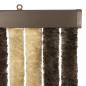 Preview: Insektenschutzvorhang Chenille Dunkelbraun und Beige
