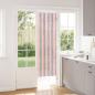 Preview: ARDEBO.de - Insektenschutzvorhang Chenille Silber Grau und Rosa 56 x 185 cm