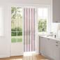 Preview: ARDEBO.de - Insektenschutzvorhang Chenille Silber Grau und Rosa 56 x 200 cm