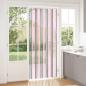 Preview: ARDEBO.de - Insektenschutzvorhang Chenille Silber Grau und Rosa 90 x 220 cm