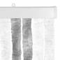 Preview: Insektenschutzvorhang Chenille Grau und Weiß 118 x 220 cm