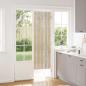 Preview: ARDEBO.de - Insektenschutzvorhang Chenille Grau und Beige 56 x 185 cm