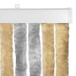 Preview: Insektenschutzvorhang Chenille Grau und Beige 56 x 185 cm