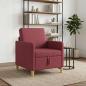 Preview: ARDEBO.de - Sofa mit Stauraum Weinrot 72 x 78 x 87 cm Polyester