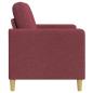 Preview: Sofa mit Stauraum Weinrot 72 x 78 x 87 cm Polyester