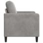 Preview: Sofa mit Stauraum Hellgrau 72 x 78 x 87 cm Polyester