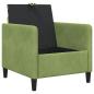 Preview: Sofa mit Stauraum Hellgrün 72 x 78 x 87 cm Polyester